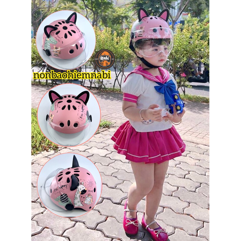 Mũ bảo hiểm Cartoon cho bé siêu dễ thương