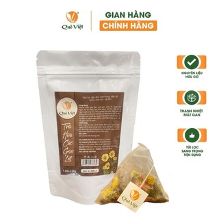  - Trà hoa cúc gạo lứt Quê Việt thanh nhiệt, ngủ ngon, điều hoà huyết áp.