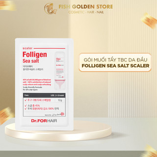 Muối tẩy tế bào chết, tẩy tế bào chết da đầu, làm sạch da đầu Dr.FORHAIR Sea Salt Scaler 12g