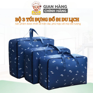 Bộ 3 túi du lịch thời trang chống nước, túi gấp gọn du lịch tiện lợi