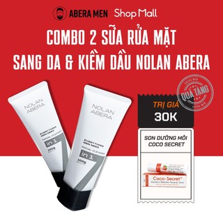 Sữa Rửa Mặt Ngừa Mụn, Sạch Dầu Nhờn Nolan Abera 7in1 Dành Cho Nam Giới - Niacinamide Giúp Sáng Da 100G