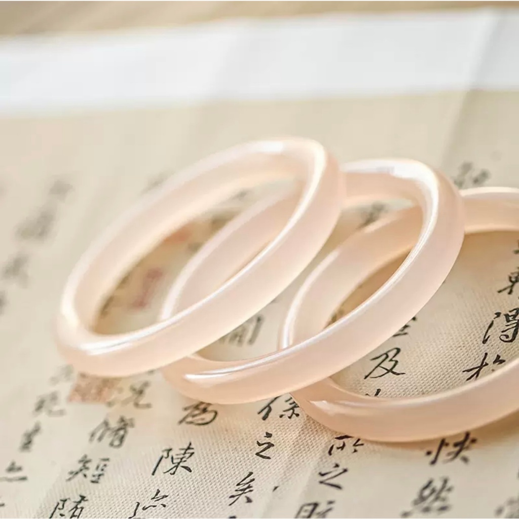 Vòng tay bản liền onyx hồng siêu đẹp vip size 51-58mm hàng kiểm định kèm hộp