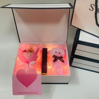 Combo hộp túi quà xinh xắn kèm phụ kiện son và nước hoa, quà tặng sinh nhật, valentine ý nghĩa