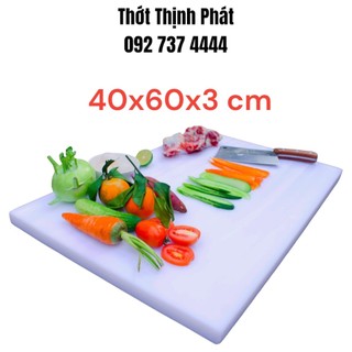 Thớt Nhựa 40x60x3cm, Thớt Nhựa Cho Nhà Hàng, Thớt Nhựa Nguyên Sinh, Thớt Nhựa Kháng Khuẩn, Thớt Nhựa