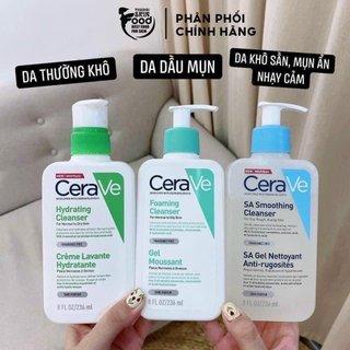  Sữa Rửa Mặt Sạch Sâu Dưỡng Ẩm Cerave Developed With Dermatologists Foaming Cleanser 88ml 236ml 473ml 
