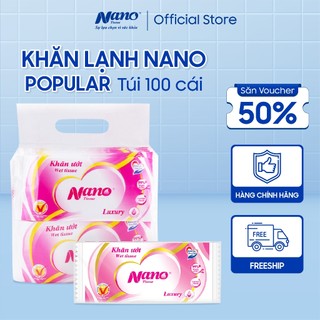 Khăn lạnh Nano gói 100 khăn - Nano Tissue