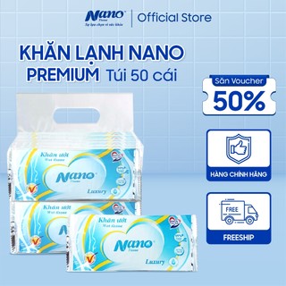 Khăn lạnh Nano Premium gói 50 khăn - Nano Tissue