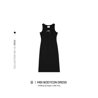 Thunn original - đầm midi bodycon dress