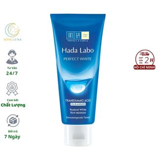 Sữa rửa mặt hada labo perfect white 80g kem rửa mặt sạch sâu cấp ẩm dưỡng trắng
