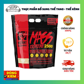 [CHÍNH HÃNG] Sữa Tăng Cân MUTANT MASS XXXTREME 2500 - 12lbs - TĂNG CÂN NHANH, MÙI VỊ THƠM NGON NHẤT