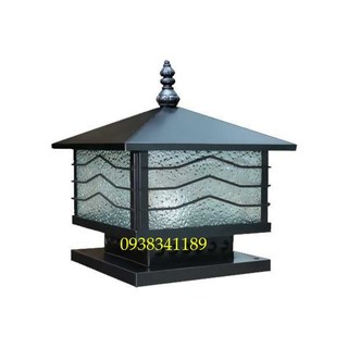 Đèn trụ cổng - đèn hàng rào d300 - kèm bóng