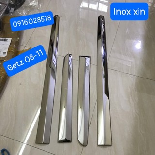 Nẹp sườn Huyndai Getz INOX 304 xịn Cao cấp nẹp hông cánh cửa