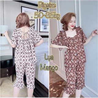 Đồ Bộ Lụa Mango Bigsize Cao Cấp - Tay ngắn quần lửng