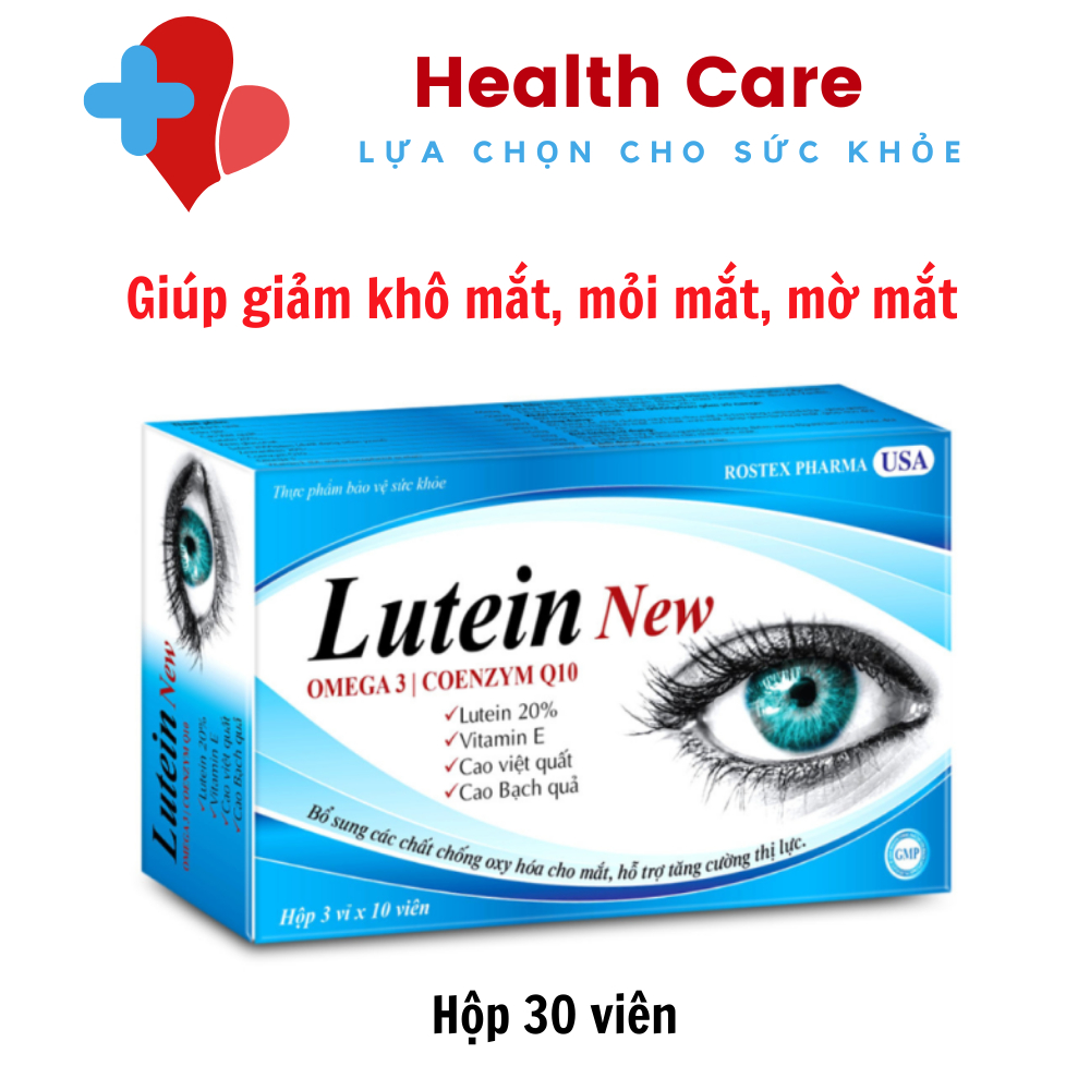 Viên uống bổ mắt LUTEIN NEW tăng cường thị lực – Hộp 30 viên