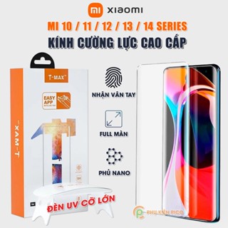 Cường lực Xiaomi 13 Pro | Mi 11 Ultra | Xiaomi Mi 12 Pro full màn hình đèn UV cỡ lớn T-Max - Dán màn hình Xiaomi 14 Pro