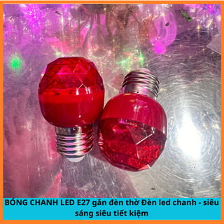 Bóng chanh led e27 gắn đèn thờ đèn led chanh - siêu sáng siêu tiết kiệm