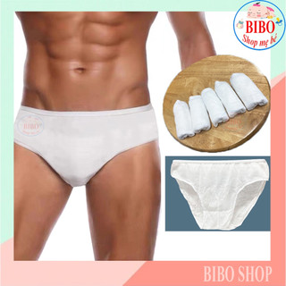 Set 5 Quần Lót Giấy Nam Vải Cotton,Tiện Lợi, Dùng 1 Lần Chất Co Giãn Đi Du Lịch Dã Ngoại,Quân Sự