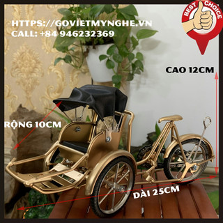 Mô hình xe sắt trang trí nhà cửa mô hình xe trang trí quà tặng thủ công mỹ nghệ sắt - Xe Xích Lô Sắt