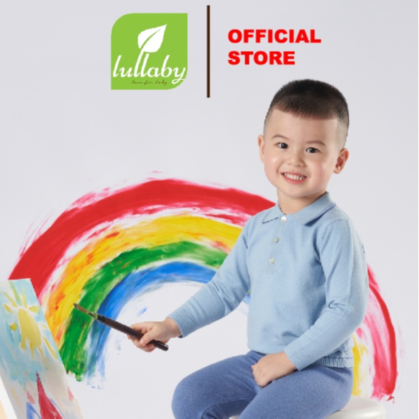 LULLABY - Áo len polo bổ nẹp bé trai - NHL305M