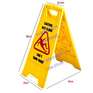Biển cảnh báo nhựa chữ A