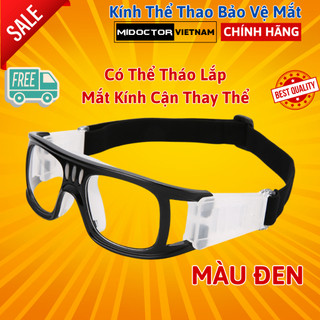 Kính Bảo Vệ Mắt Chơi Thể Thao, Bóng Rổ, Bóng Đá - Có Thể Lắp Mắt Kính Cận - Hãng miDoctor