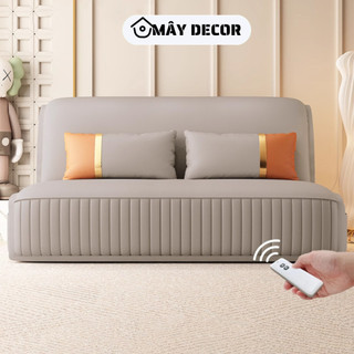 Giường sofa điện thông minh cao cấp tự động gấp mở,sofa bed đa năng có hộc chứa đồ bọc vải nano chống thấm