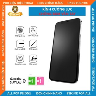 Kính cường lực iphone chống vân tay, mồ hôi AG full màn 7plus/8/8plus/x/xs/11/12/13/14/15/pro/max/plus