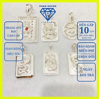  Mặt dây chuyền bạc Mặt rồng 7 mẫu cao cấp chất lượng bạc 925 PHAN HUYNH JEWELRY 