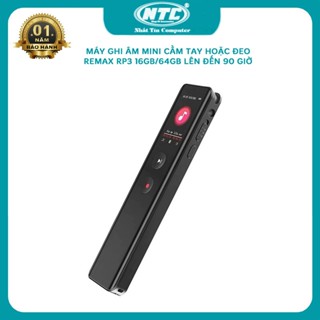  Máy thu âm cầm tay mini Remax RP3 64GB vỏ hợp kim thu âm 30h phát nhạc bluetooth nhiều ngôn ngữ màn hình LCD 