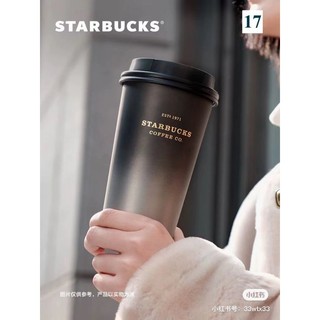Bình giữ nhiệt starbuck ly sứ bst black gold cn 2023