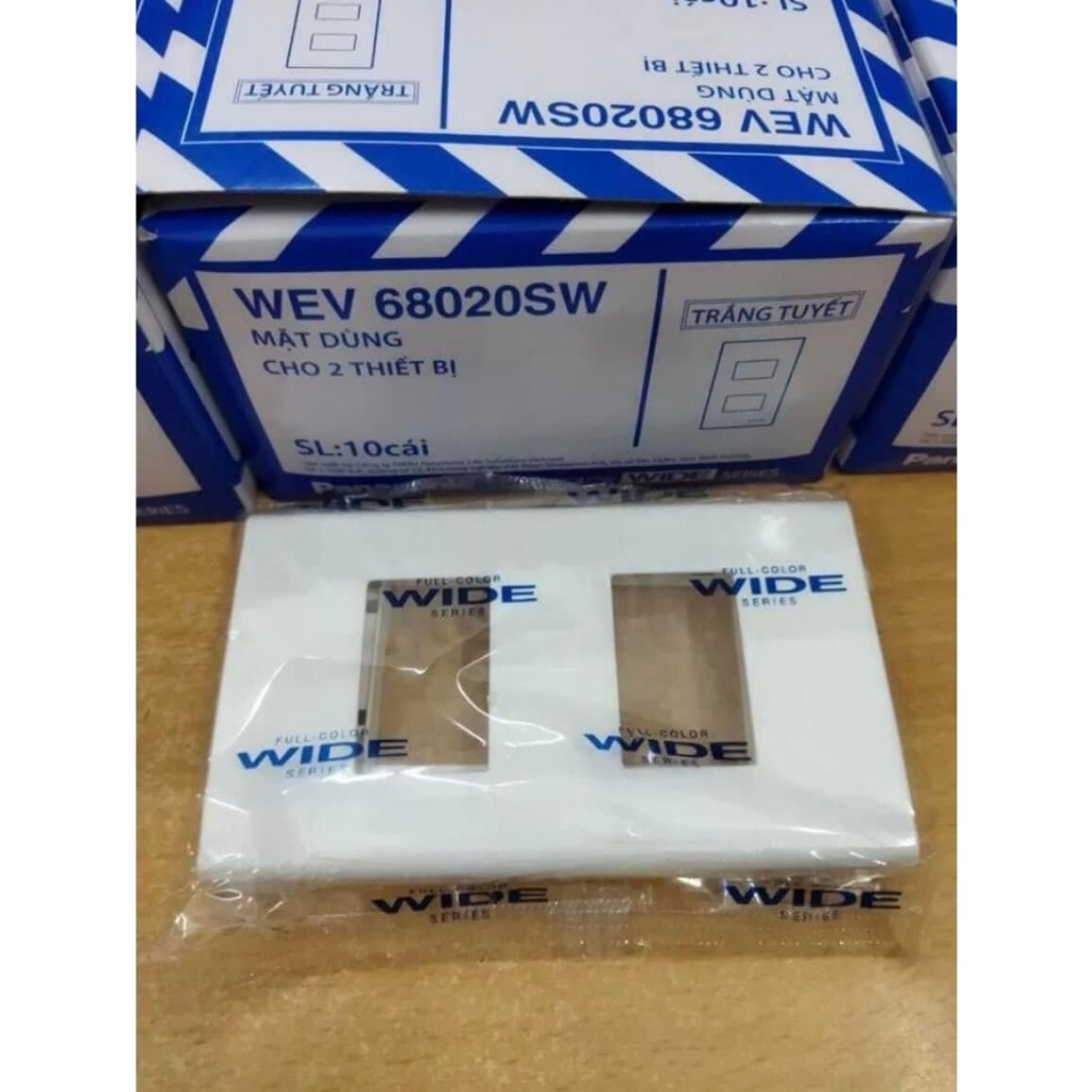 Hộp 10 Hạt cắm nhanh có màn che dòng Wide hạt lớn  mặt 123  Wide