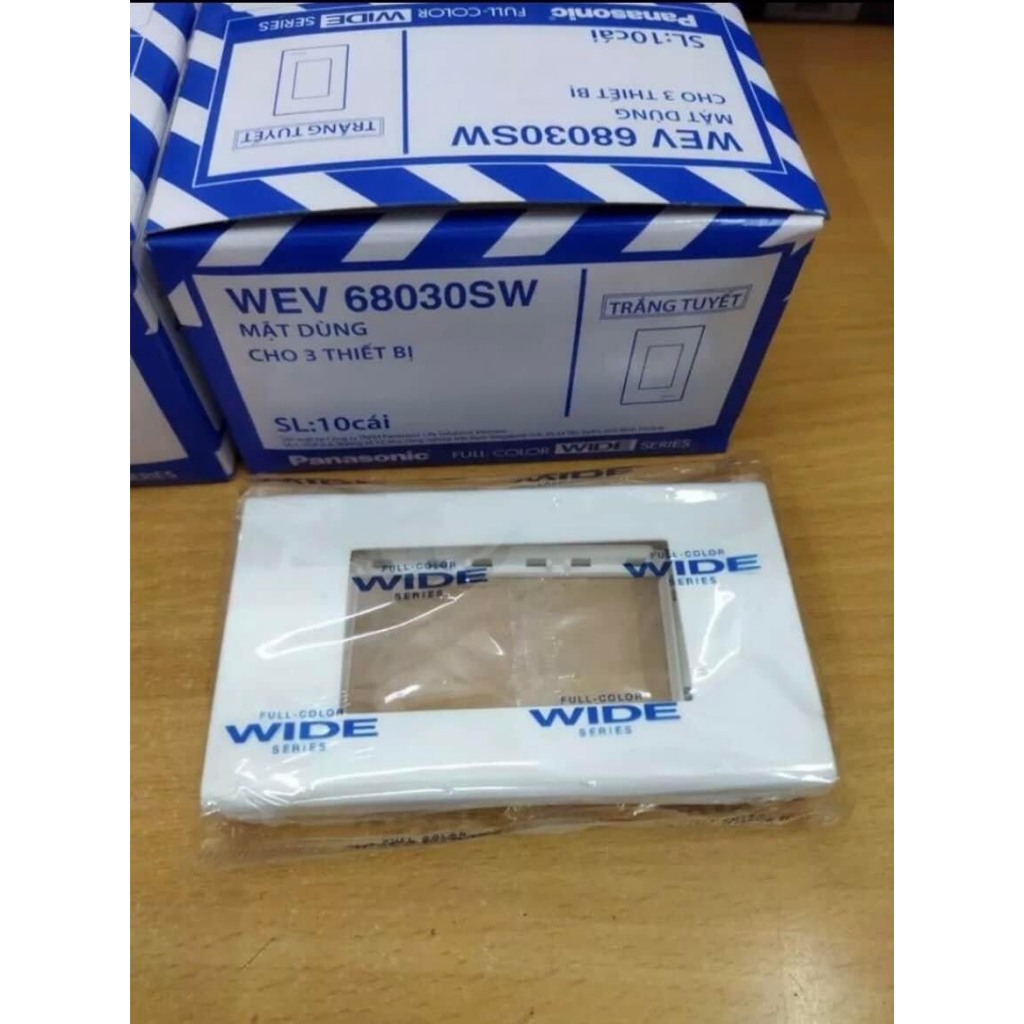 Hộp 10 Hạt cắm nhanh có màn che dòng Wide hạt lớn  mặt 123  Wide