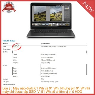 Pin Sạc dell Precision M3800