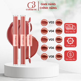 Son tint lì 2 đầu PINKFLASH chính hãng chất lì mềm mịn kháng nước lâu trôi