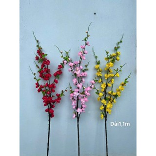 Cành hoa đào cổ giả trang trí Tết