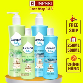 Sữa tắm gội cho bé lactacyd chính hãng 250ml/500ml - sữa tắm cho bé sơ sinh dịu nhẹ, thơm lâu, sữa tắm gội trẻ em japari