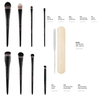 Cọ trang điểm chuyên nghiệp Cọ nền đầu bằng,dẹp,xéo Vacosi F07/ F08 / F09/ F06/ F03/ F04