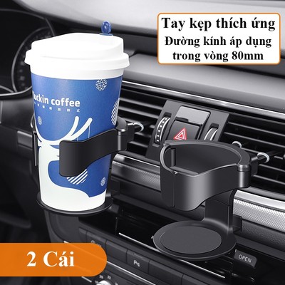 Giá đỡ cốc nước ô tô MYT Khay giá giữ cốc nước gắn cổng điều hòa không khí xe hơi dễ dàng lắp đặt tiện lợi cho xế yêu
