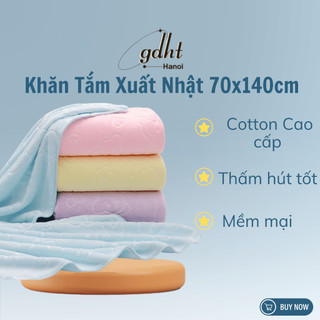 Khăn Tắm Lớn Xuất Nhật, Khăn Mặt Khổ 70x140cm Khăn Tắm To Khăn Tắm Lau Khô Đầu Tóc Siêu Thấm Hút - huytuan3010