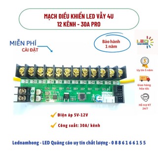 Mạch điều khiển Led vẫy 12 kênh 30A PRO (Led4u)