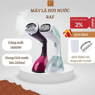 Bàn ủi hơi nước cầm tay R.1282P, Bàn là hơi nước cao cấp, Bàn là hơi nước cầm tay công suất 1400W hơi nước thoát mạnh