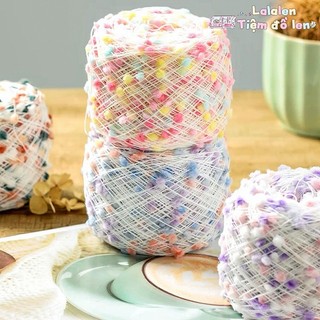 Sợi Pom Pom Mix Màu - Cuộn 50gr & 100gr