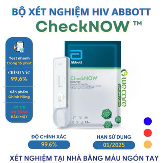 Bộ test tự xét nghiệm hiv tại nhà - checknow sản phẩm chính hãng abbott hoa kỳ gửi hàng chê tên