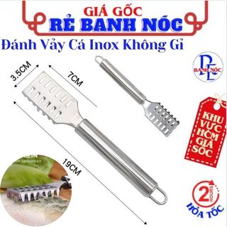 Dụng cụ đánh vảy cá , lóc vảy cá , đánh da cá bằng inox siêu bền - cây cạo vảy cá sạch bằng inox tiện lợi nhanh chóng