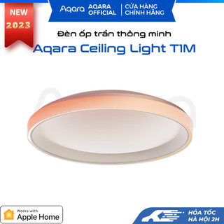 Đèn ốp trần thông minh aqara t1m cl-l02d, 40w rgb, hỗ trợ dimmer, bản quốc tế, hàng chính hãng