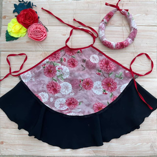 yếm đào Lụa cho bé gái - kèm mấn đội đầu