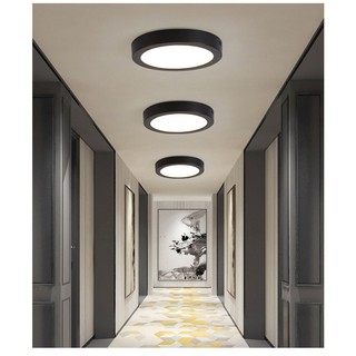 Đèn led Nanoco tròn ốp trần NPL màu trắng/đen