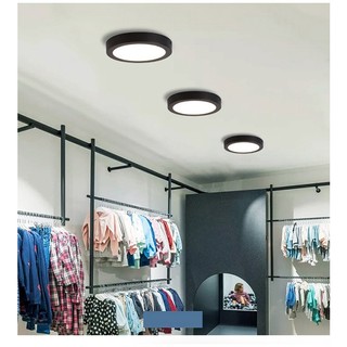 Đèn led Nanoco tròn ốp trần NPL màu trắng/đen