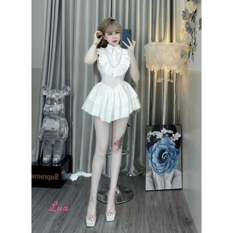 Sét bộ áo cổ sơ mi quần bí th