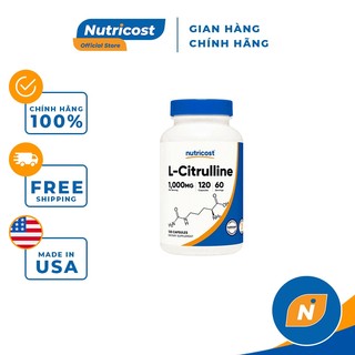 Nutricost L Citrulline Hỗ Trợ Luyện Tập, Tăng Sức Mạnh, Cải Thiện Tập Luyện